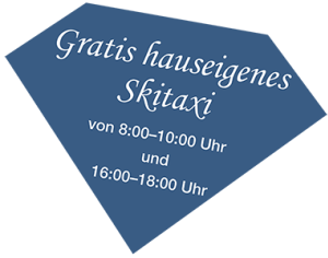 Gratis hauseigenes Skitaxi Schild